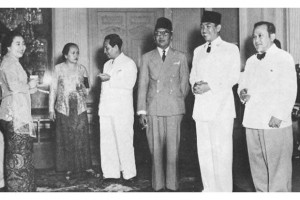 Syafruddin bersama Soekarno