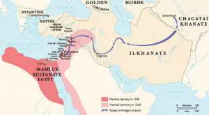 dinasti Mamluk map