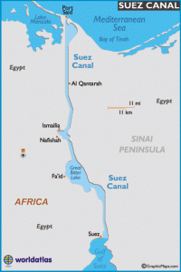 Peta Terusan Suez